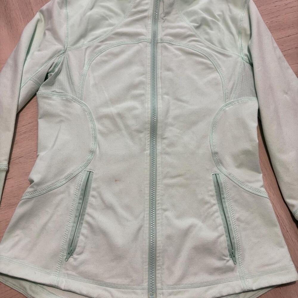 Lululemon light green zip up - Picture 3 of 7